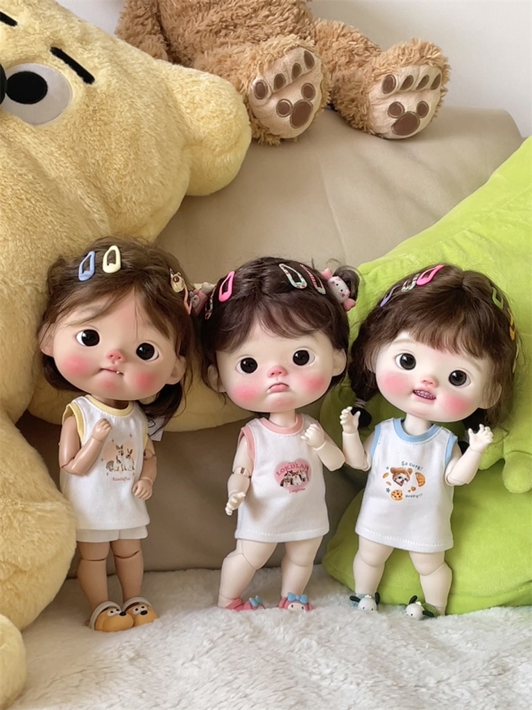 【カカ星球】【1/6】ドール服 カラフルタンクトップ ズボン