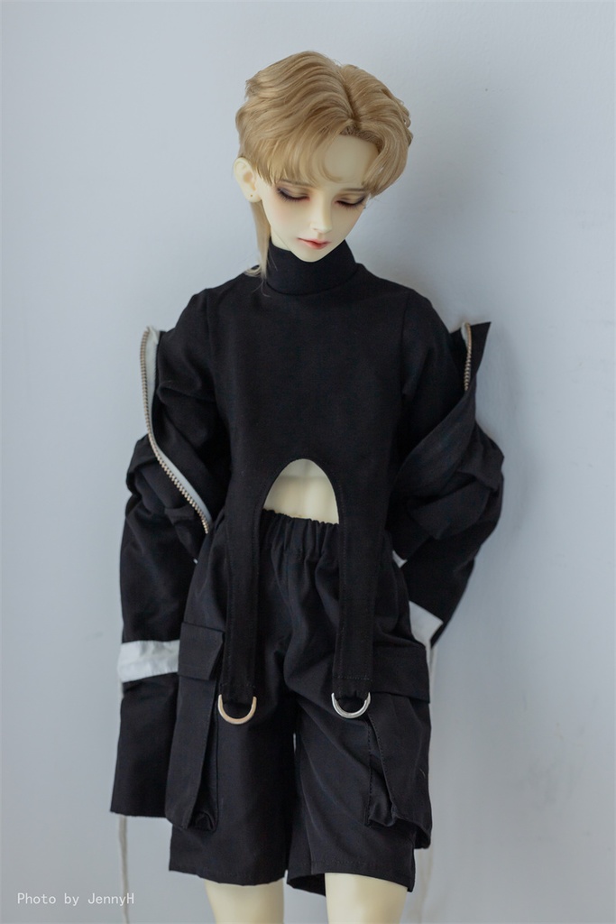 【カカ星球】【1/3,popo68,ID75】ドール服 フードジャケットセット