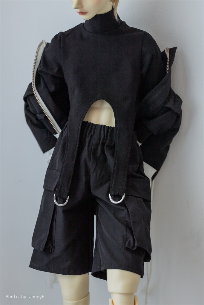 【カカ星球】【1/3,popo68,ID75】ドール服 フードジャケットセット