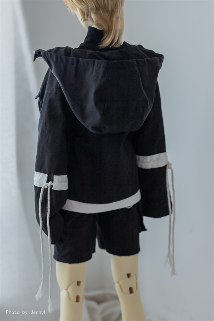 【カカ星球】【1/3,popo68,ID75】ドール服 フードジャケットセット