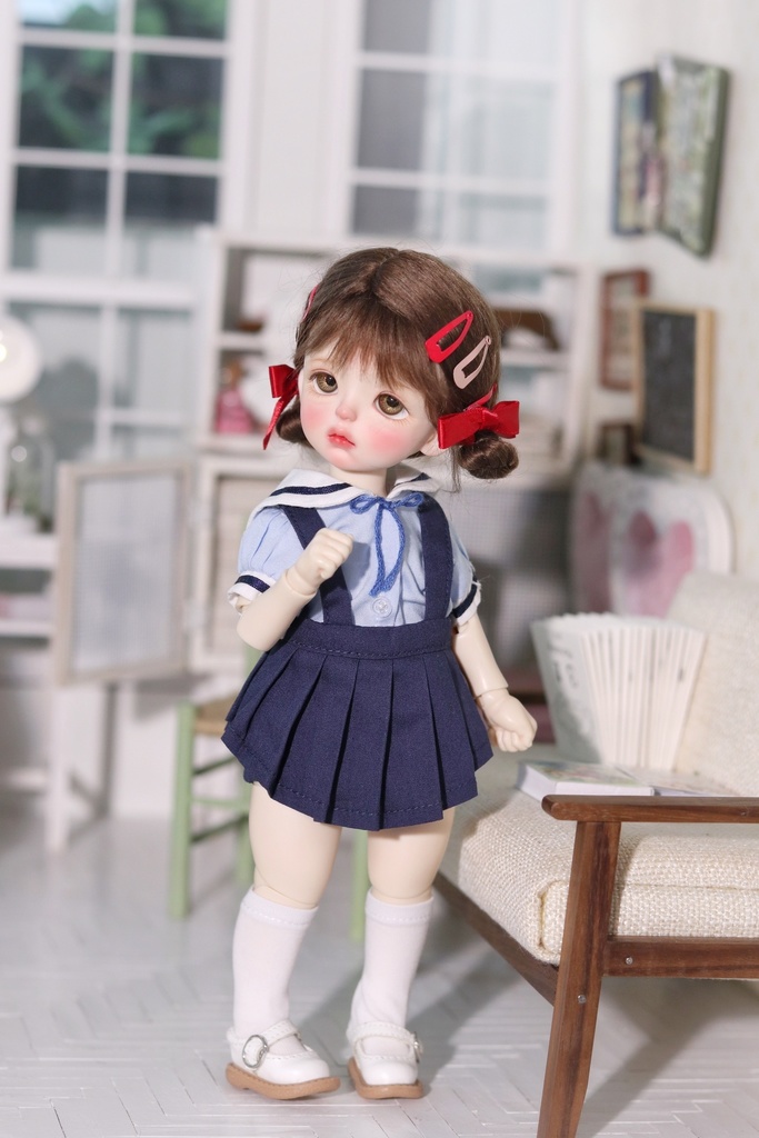 【カカ星球】【1/6】ドール服 スクールスカートセット　