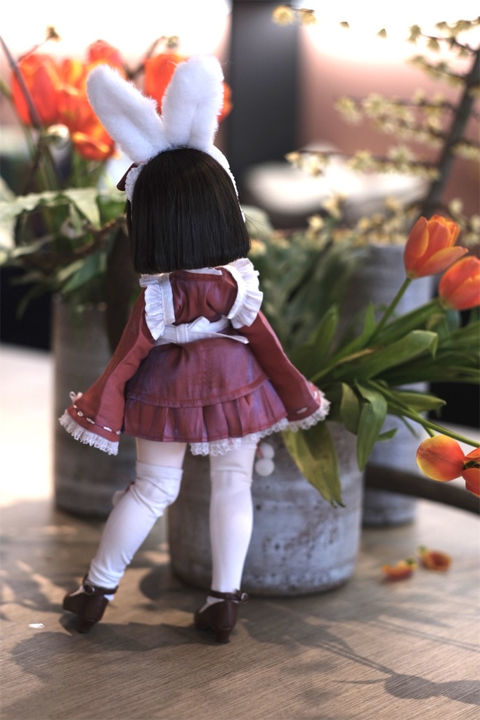 【カカ星球】【1/4】ドール服 うさぎ和メイド