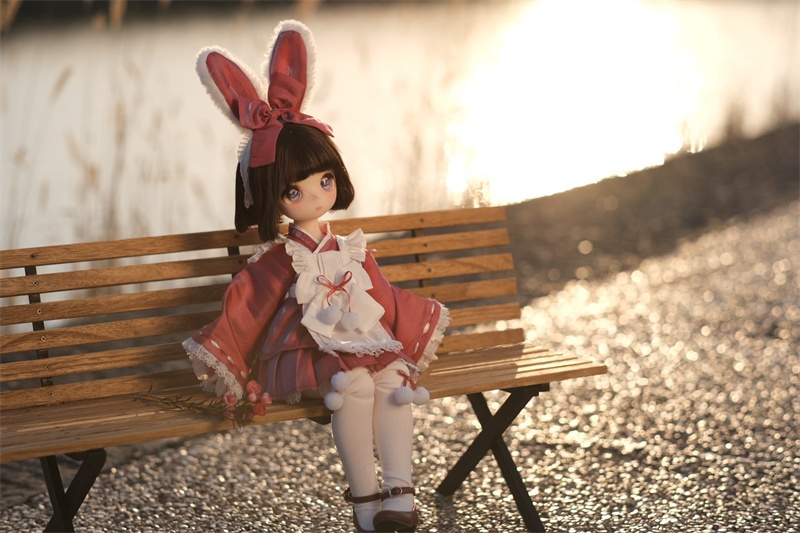 【カカ星球】【1/4】ドール服 うさぎ和メイド