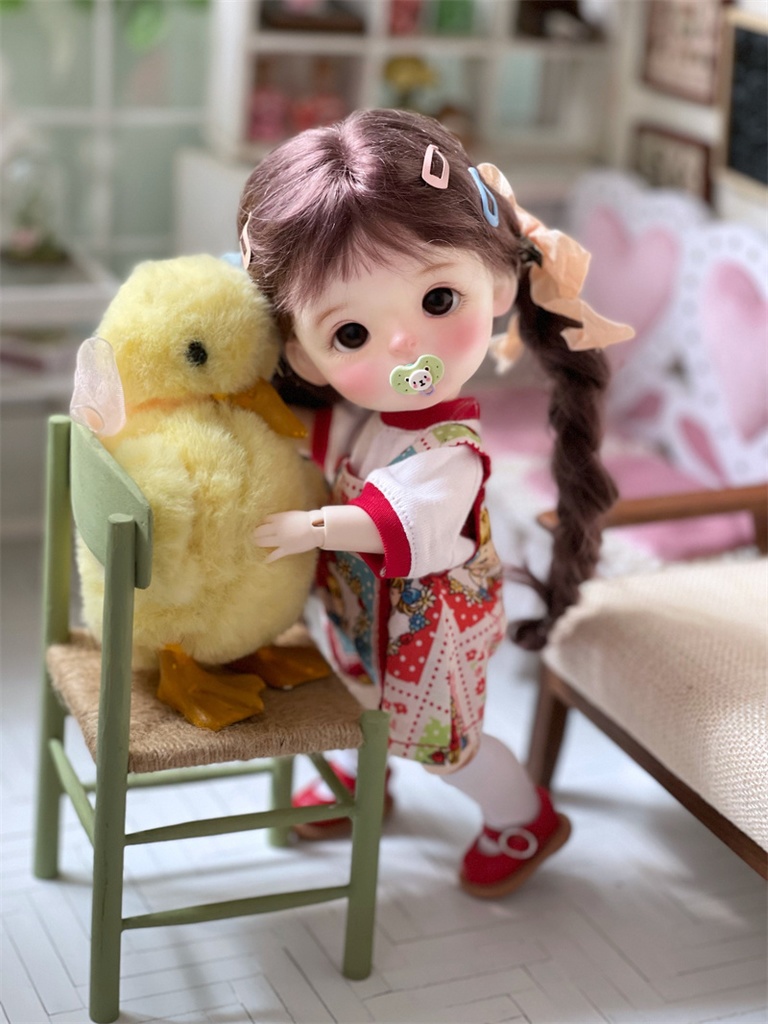 【カカ星球】【1/6】ドール服 レトロオーバーオールセット