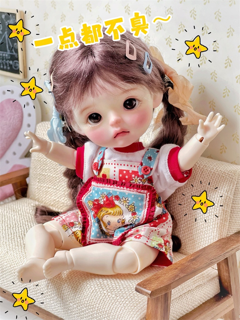 【カカ星球】【1/6】ドール服 レトロオーバーオールセット