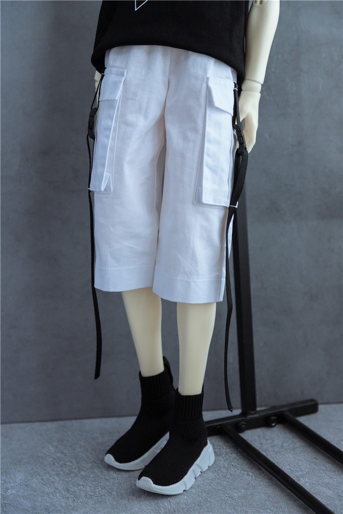 【カカ星球】【1/4,1/3,popo68】ドール服 リボンパンツ 七部丈