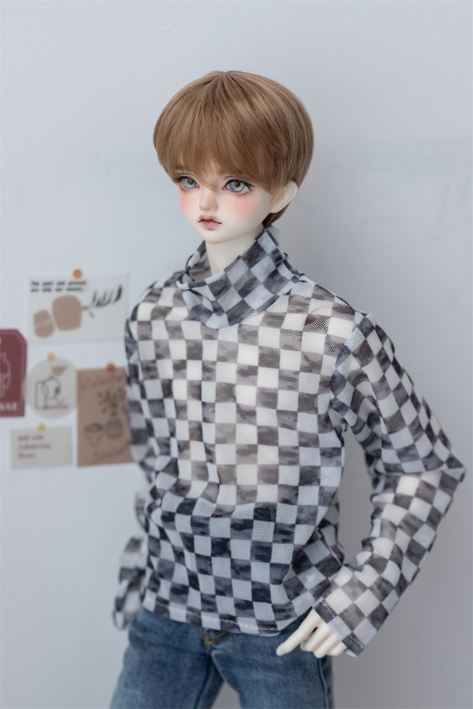 【カカ星球】【POPO68】ドール服 ブロックチェックシャツ