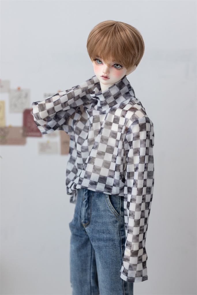 【カカ星球】【POPO68】ドール服 ブロックチェックシャツ