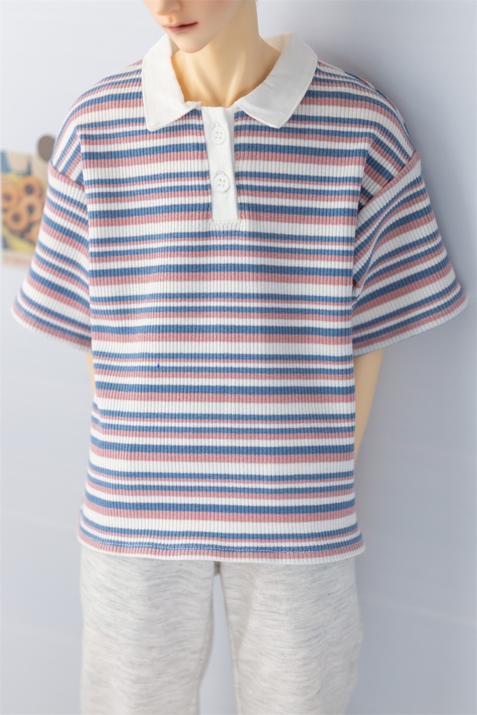 【カカ星球】【popo68,ID75】ドール服 半袖 ポロシャツ