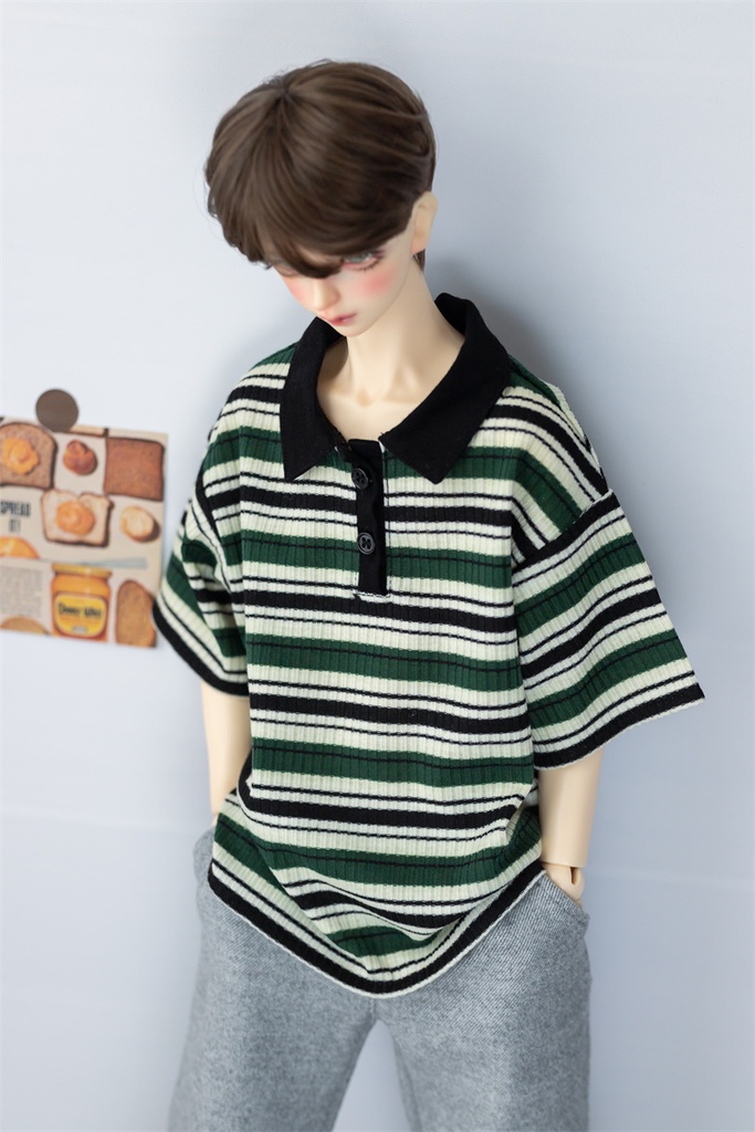 【カカ星球】【popo68,ID75】ドール服 半袖 ポロシャツ