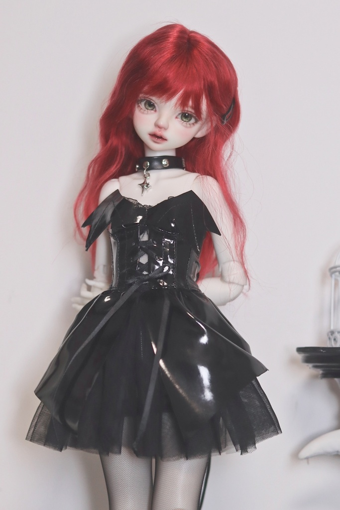 【カカ星球】【1/4】ドール服　コウモリワンピース