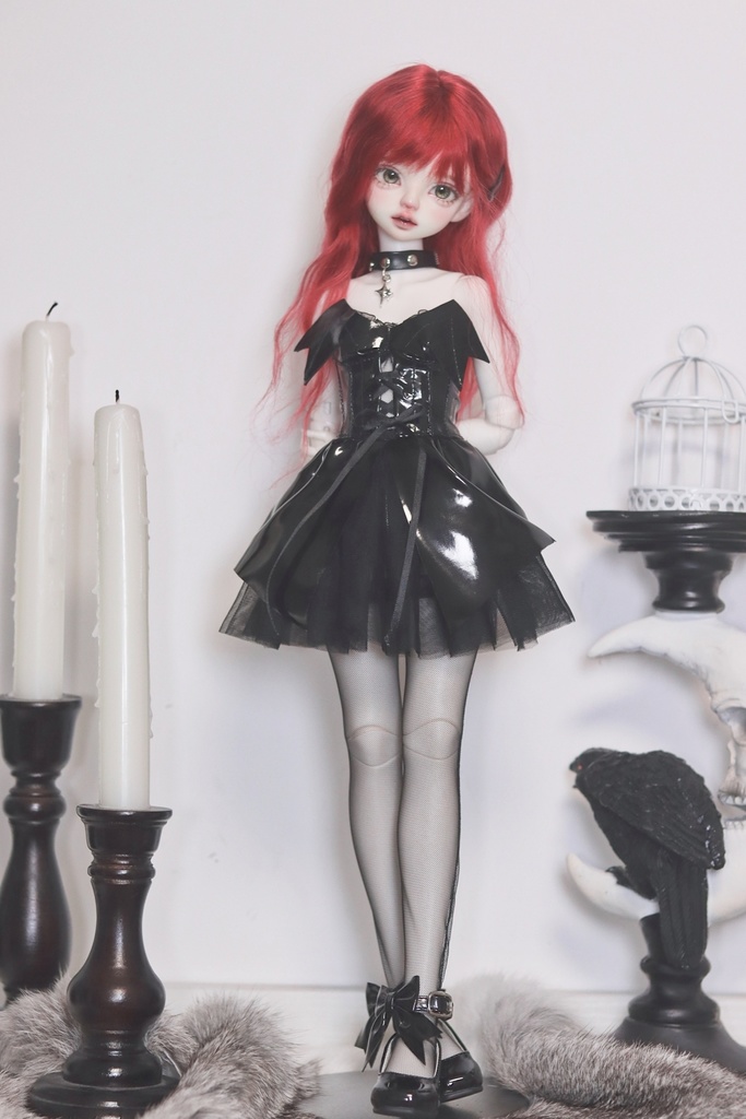 【カカ星球】【1/4】ドール服 コウモリワンピース