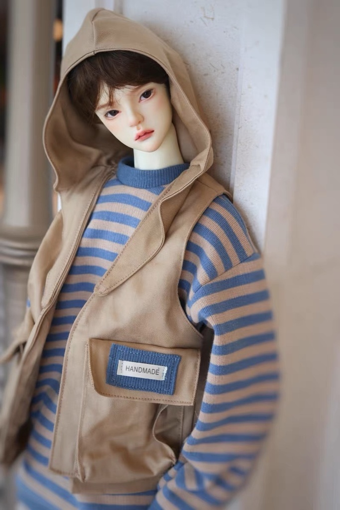 【カカ星球】【1/3】ドール服 フード付きベスト