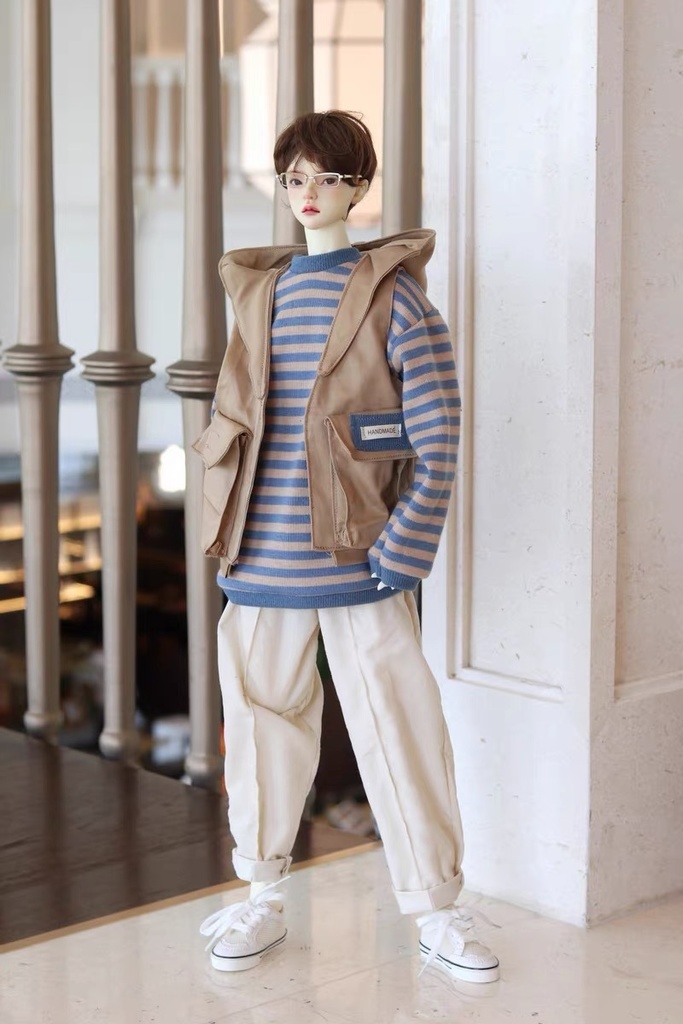 【カカ星球】【1/3】ドール服 フード付きベスト