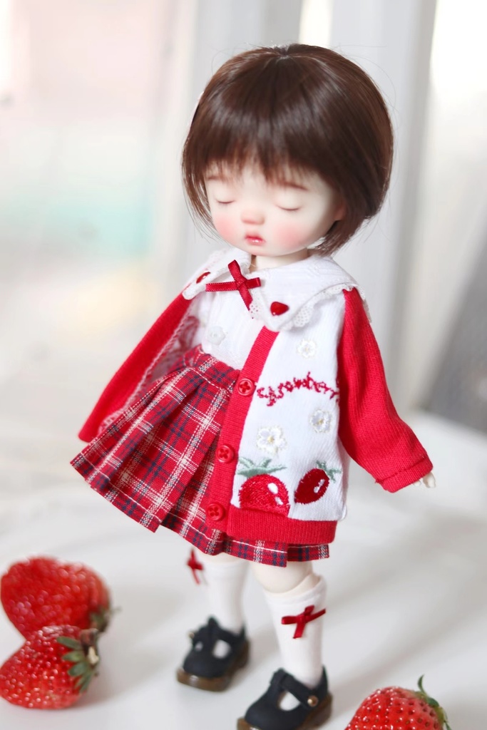 【カカ星球】【1/6】ドール服 ウサイチゴセット(取寄せ)