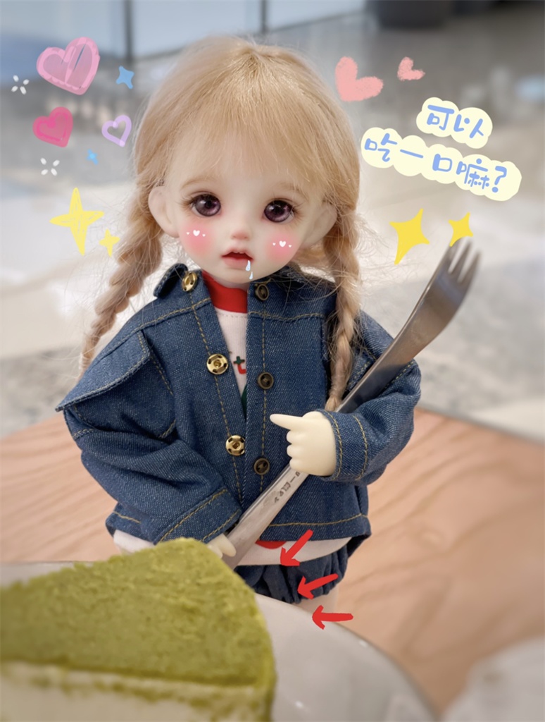 【カカ星球】【1/6】ドール服 デニムジャケット