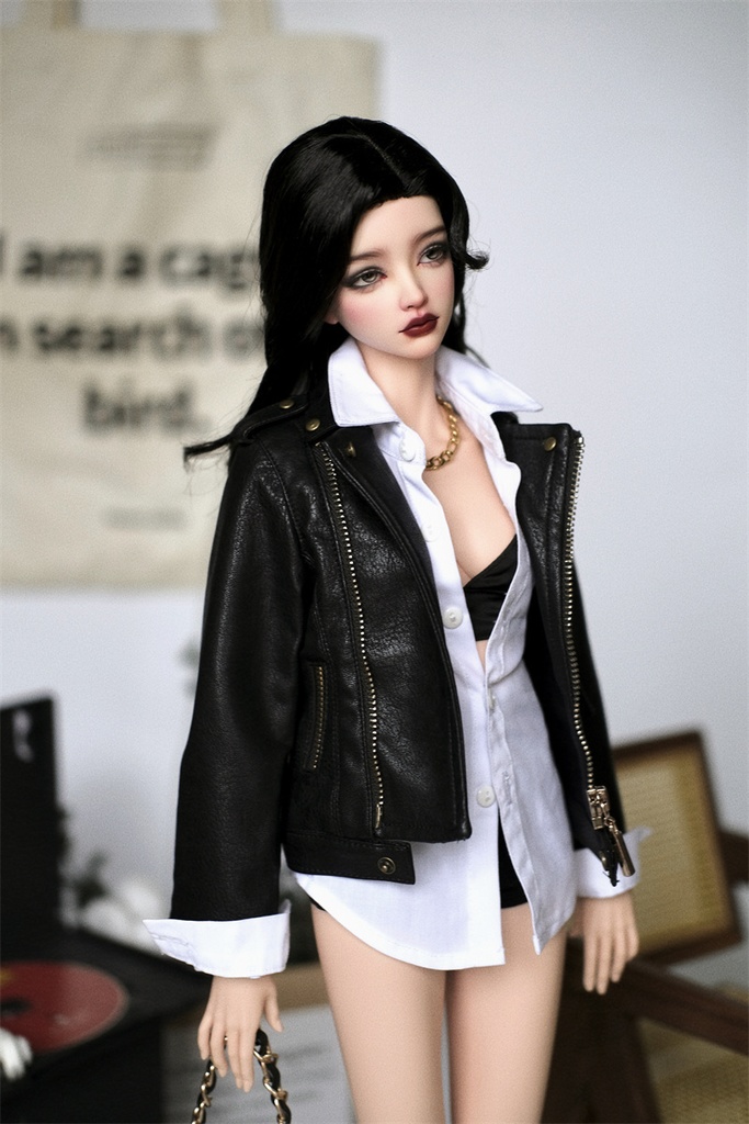 【カカ星球】【1/3】ドール服 レザージャケット(取寄せ)