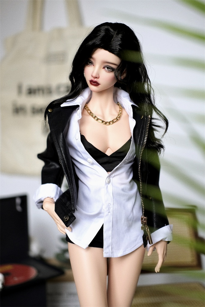 【カカ星球】【1/3】ドール服 レザージャケット(取寄せ)