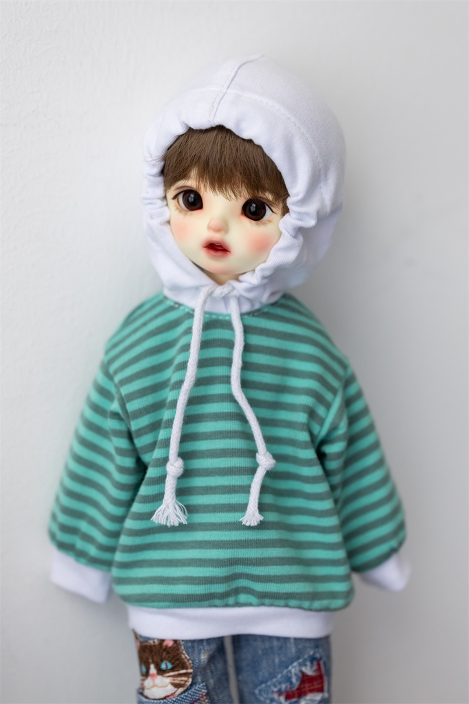 【カカ星球】【1/6】ドール服 ボーダーパーカー