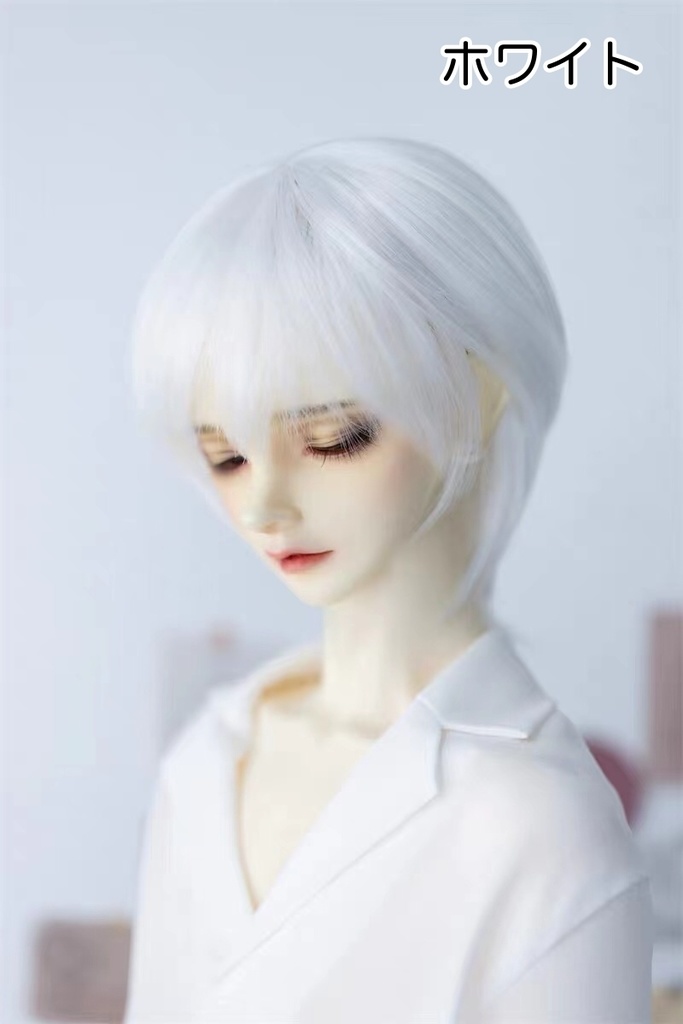 【カカ星球】【7-8, 8.5-9inch】ドールウィッグ ボーイズセミロング