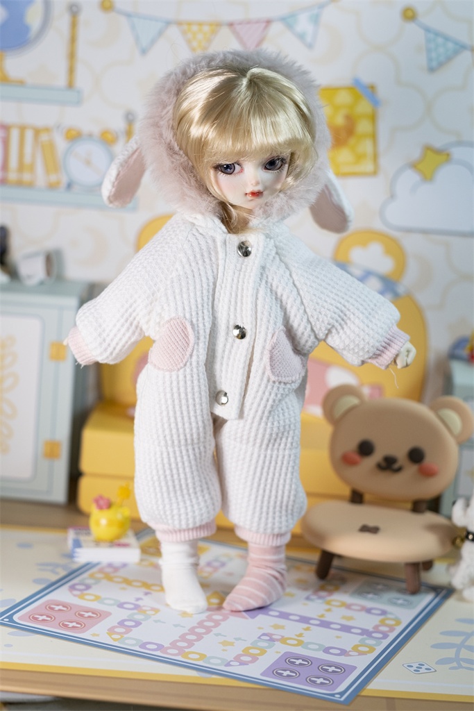 【カカ星球】【1/6】ドール服 うさぎサロペット