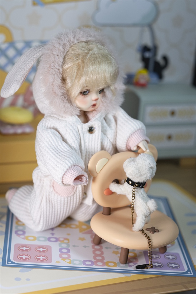 【カカ星球】【1/6】ドール服 うさぎサロペット