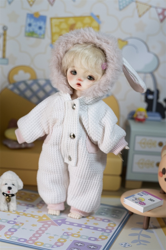 【カカ星球】【1/6】ドール服 うさぎサロペット