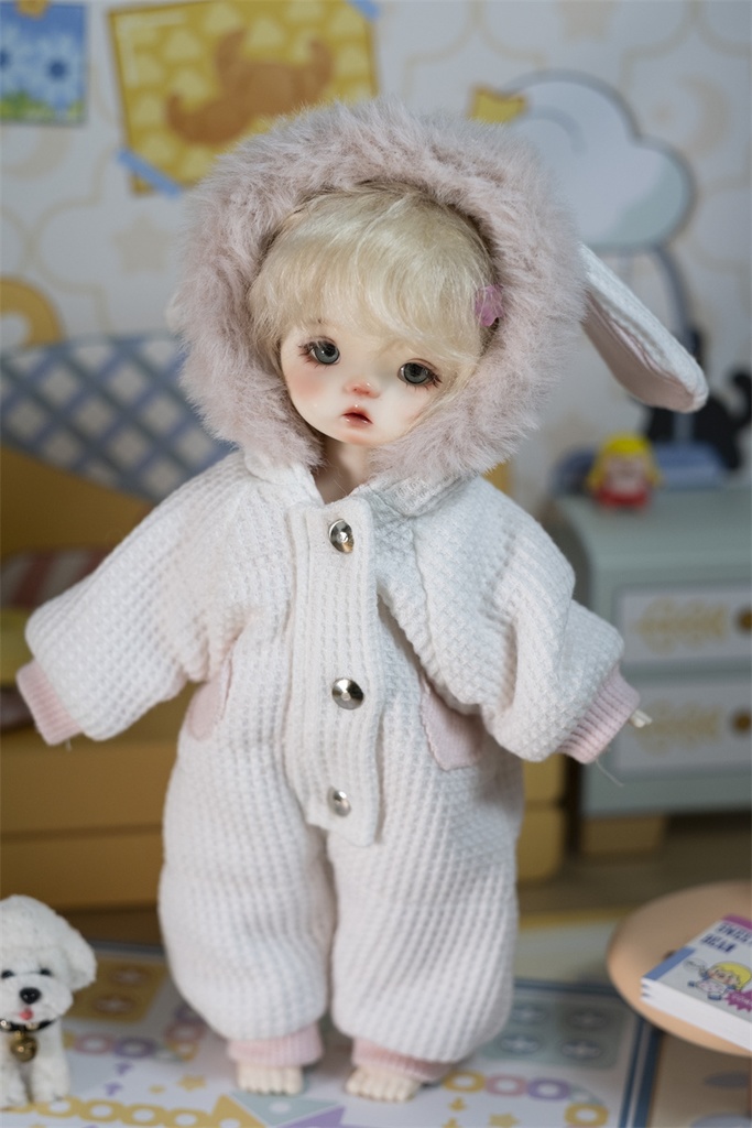【カカ星球】【1/6】ドール服 うさぎサロペット