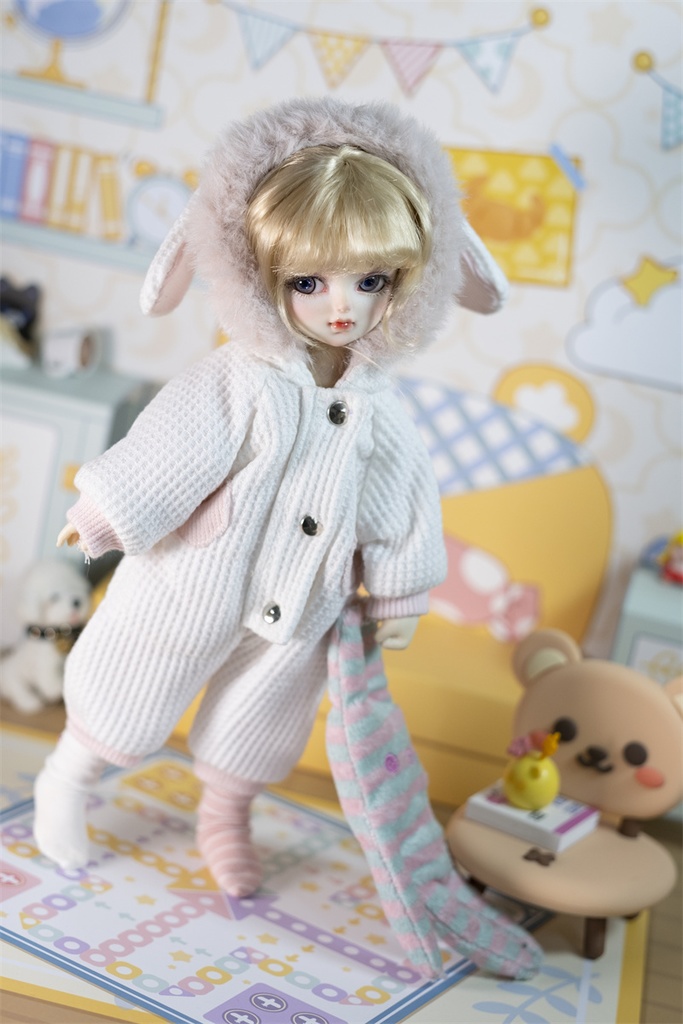 【カカ星球】【1/6】ドール服 うさぎサロペット