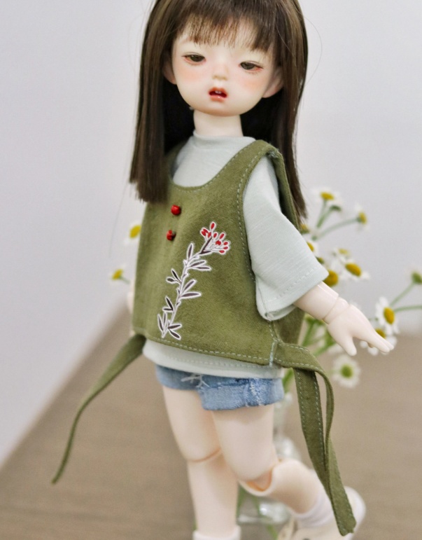 【カカ星球】【1/6】ドール服 花柄ベストセット