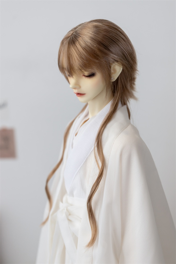 【カカ星球】【7-8, 8-8.5, 8.5-9inch】ドールウィッグ ロングウルフウェーブヘア
