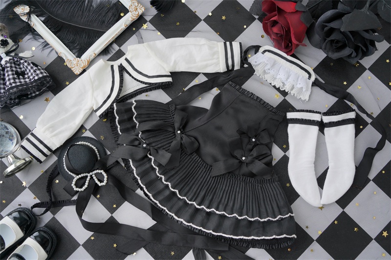 【カカ星球】【1/4】ドール服 ピアノツインセット