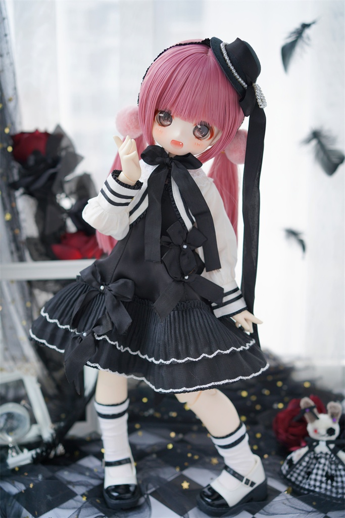 【カカ星球】【1/4】ドール服 ピアノツインセット