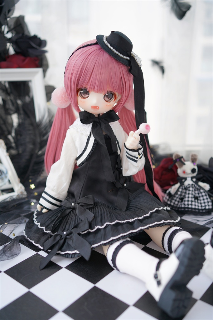 【カカ星球】【1/4】ドール服 ピアノツインセット