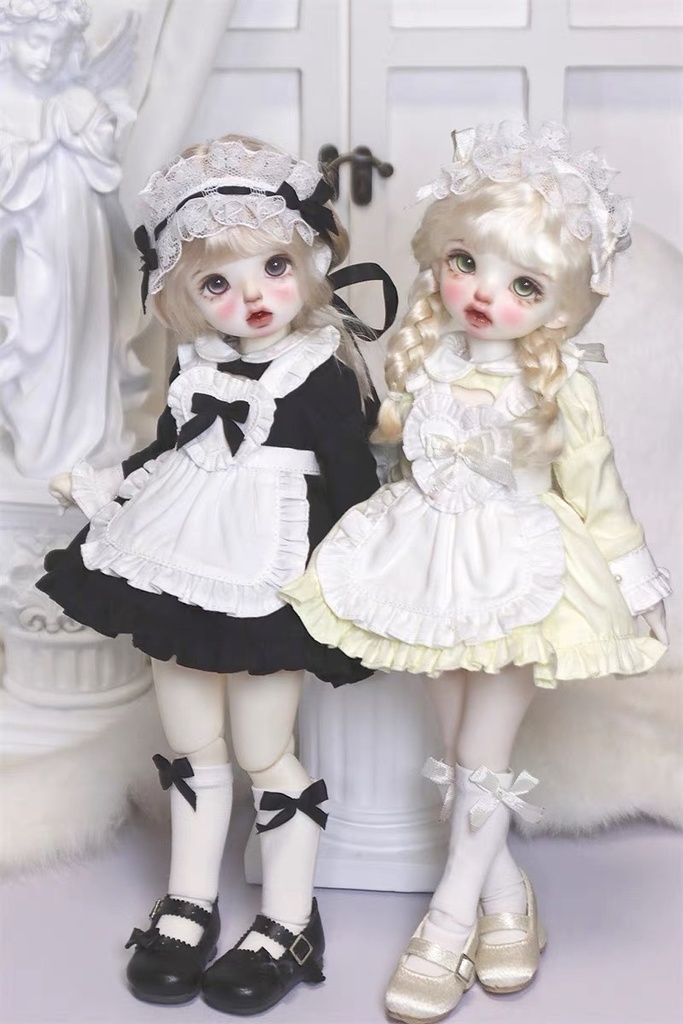 【カカ星球】【1/6,1/4】ドール服 ハート付きメイド服