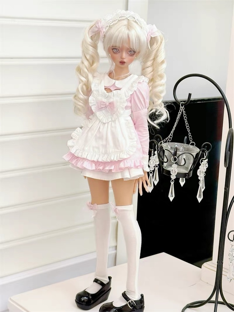 【カカ星球】【1/6,1/4】ドール服 ハート付きメイド服