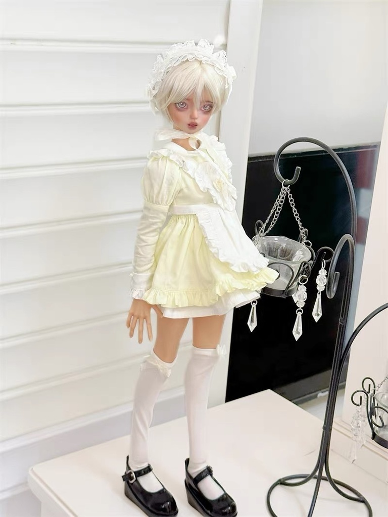 【カカ星球】【1/6,1/4】ドール服 ハート付きメイド服