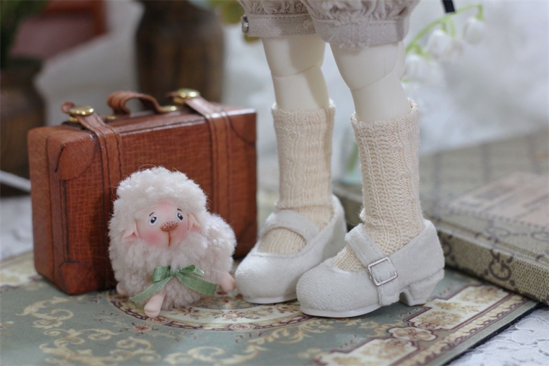 【カカ星球】【1/6】ドール靴 ふわふわパンプス