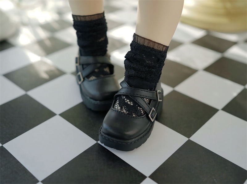 【カカ星球】【1/4 1/6】ドール靴 クロスベルトローファー