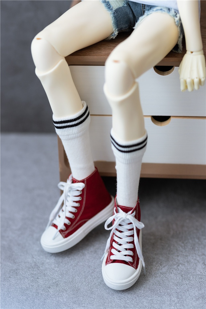 【カカ星球】【1/6,1/4,1/3,SSDF】ドール靴 キャンバスシューズ(ハイカット)