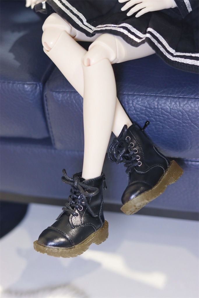 【カカ星球】【1/6,1/4】ドール靴 レザーショートブーツ