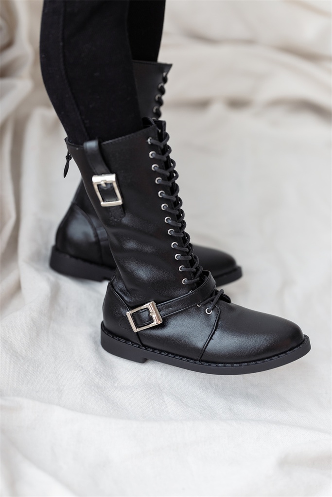 【カカ星球】【popo68,ID75】ドール靴 編み上げレザーブーツ(取寄せ)