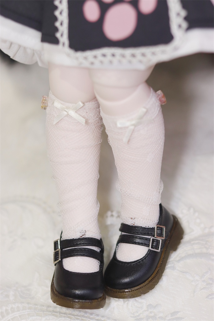 【カカ星球】【1/6,1/4】ドール靴 ダブルベルトおでこパンプス