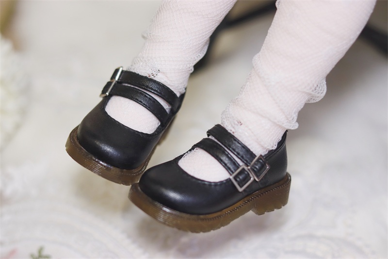 【カカ星球】【1/6,1/4】ドール靴 ダブルベルトおでこパンプス