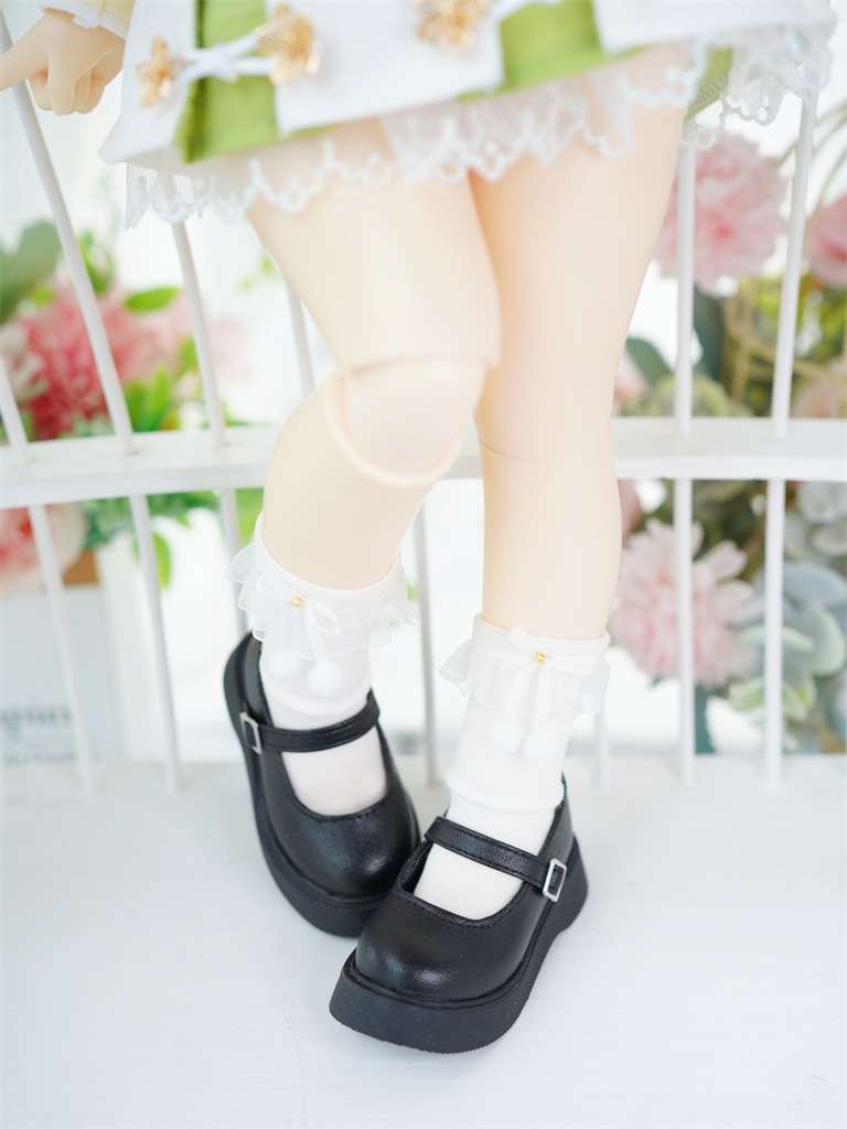 【カカ星球】【1/6,1/4】ドール靴　厚底シンプルパンプス