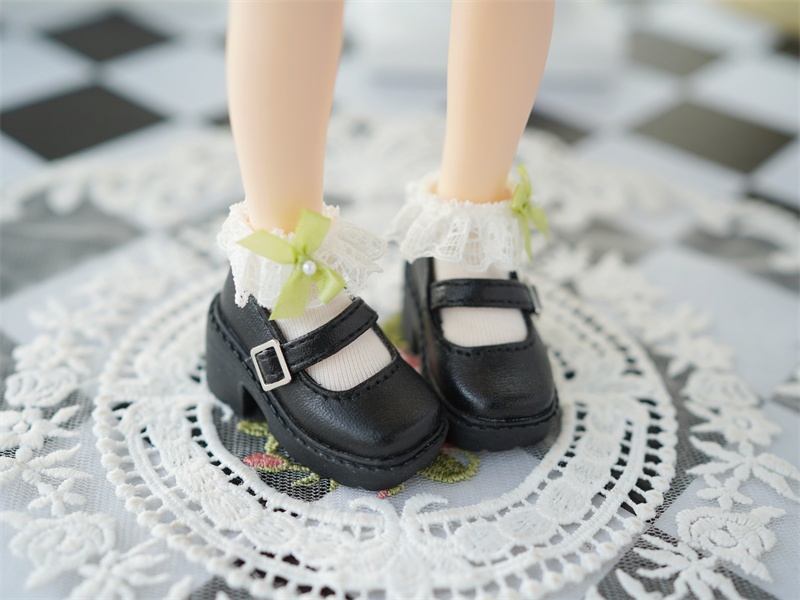 【カカ星球】【1/6,1/4】ドール靴 厚底おでこパンプス