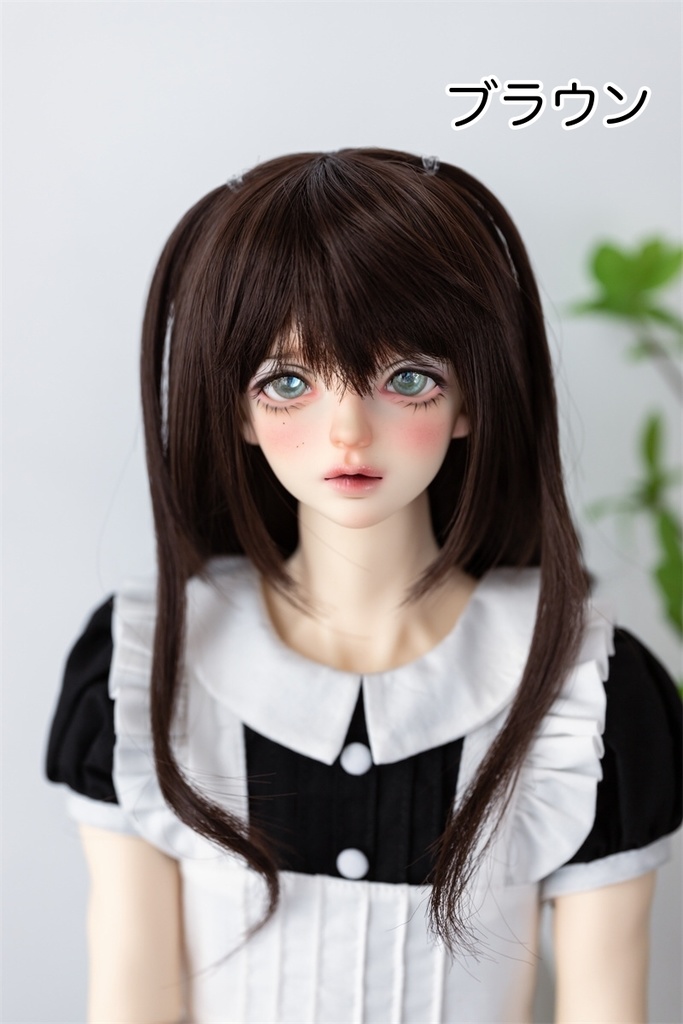【カカ星球】【8.5-9inch】ドールウィッグ カールロング ハーフツイン