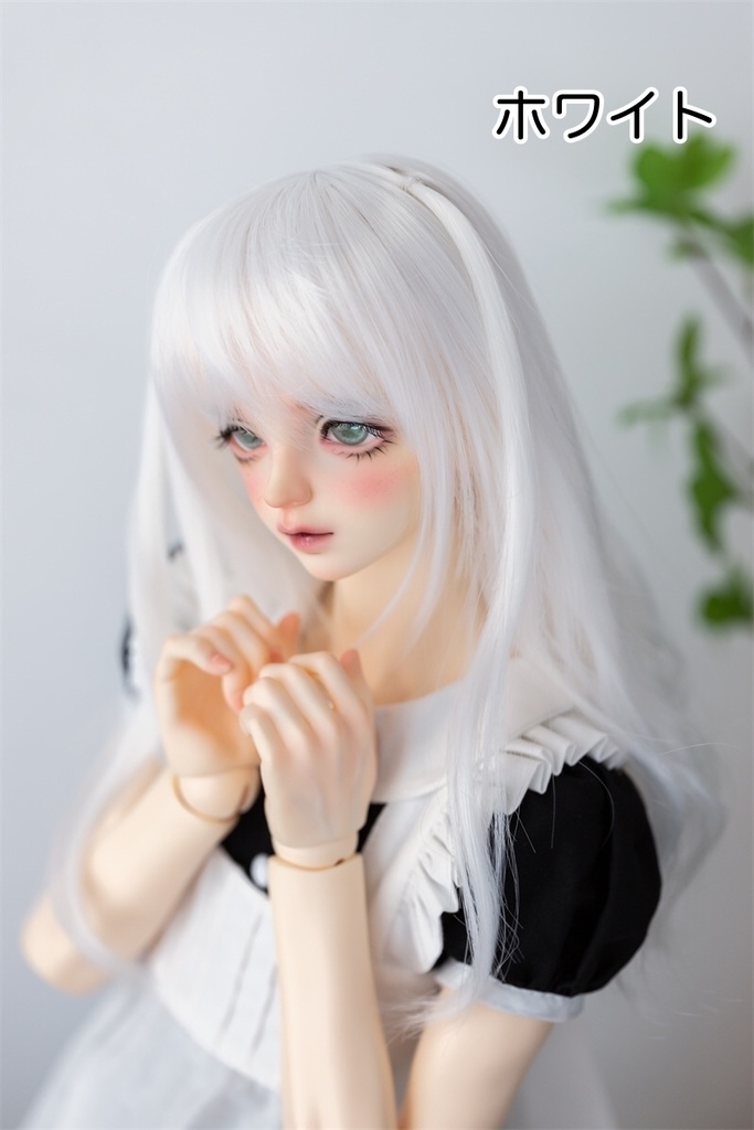 【カカ星球】【8.5-9inch】ドールウィッグ　カールロング ハーフツイン