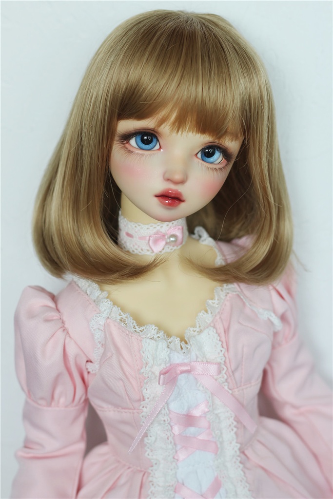 【カカ星球】【6-7, 7-8, 8.5-9inch】ドールウィッグ ミディアム ワンカール