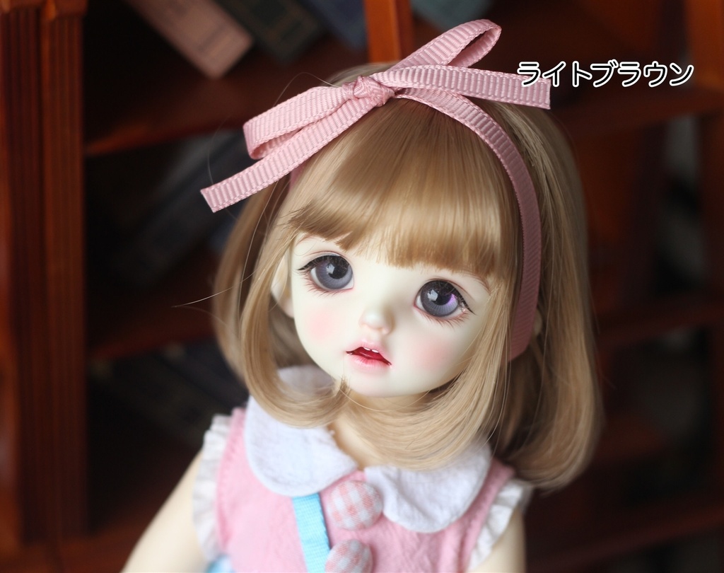 【カカ星球】【6-7, 7-8, 8.5-9inch】ドールウィッグ ワンカール ボブ(取寄せ)